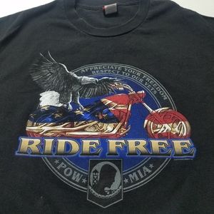Vintage Hot Leathers Men's Biker T-Shirt size Large